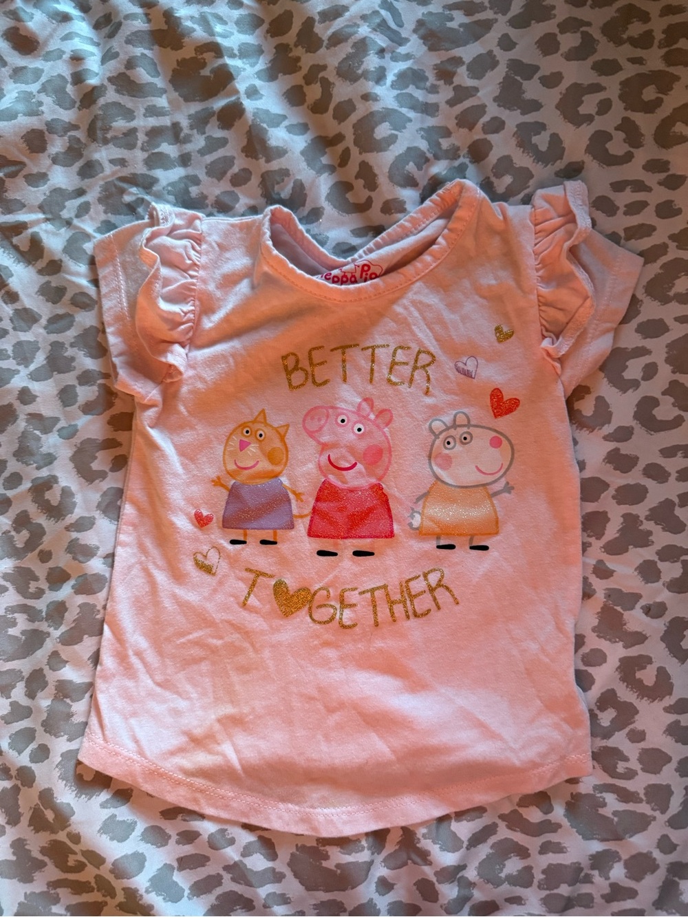 Peppa Pig Pink Short Sleeve 'Better Together' Graphic Tee